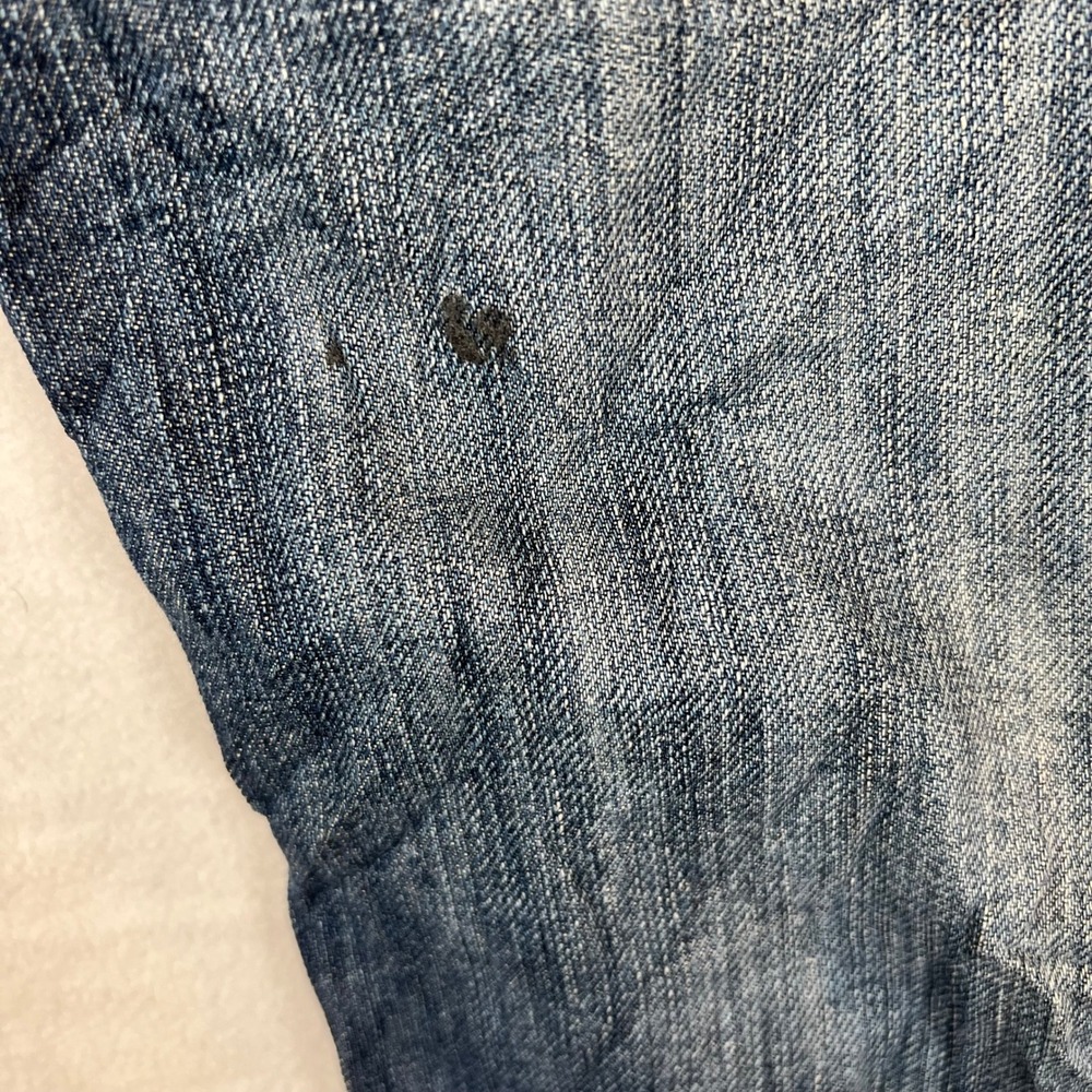 Levis 505 Regular‎ Fit Jeans Mens 31x32 Dark Wash Denim Pants Classic - Picture 8 of 14